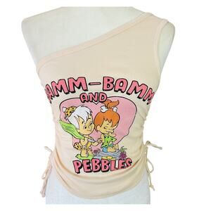 Flinstones Pebbles‎ Bamm Bamm Tank Top Womens Small Y2k Retro Festival Summer